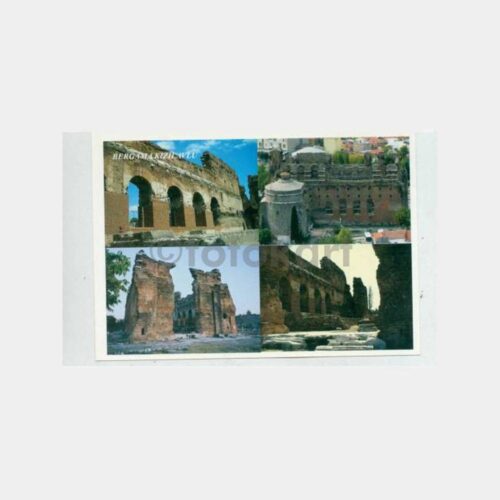 1990 Bergama Kızıl Avlu Görünüş Kartpostal