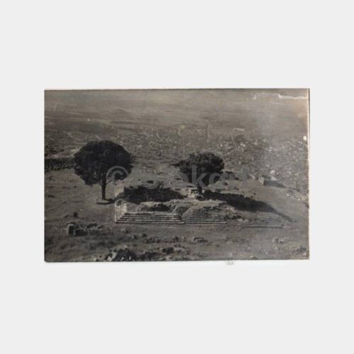 1940 Bergama Akropol Görünüş Kartpostal