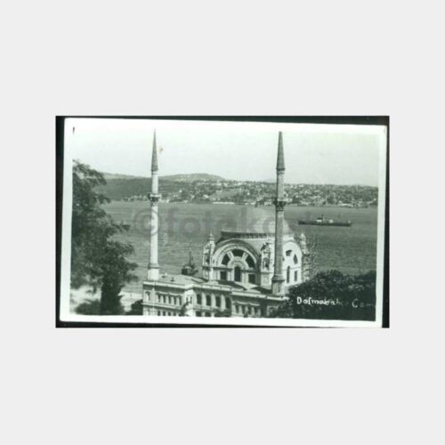 1940 Dolmabahçe Camii ve Üsküdar Kartpostal