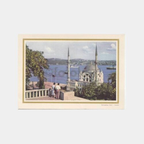 1966 Dolmabahçe Camii Konulu Tebrik Kartı