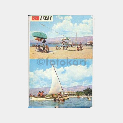 Edremit Akçay Sahili Görünüş Kartpostal