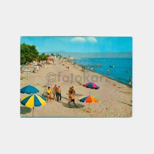 1970 Edremit Akçay Plajları Görünüş Kartpostal
