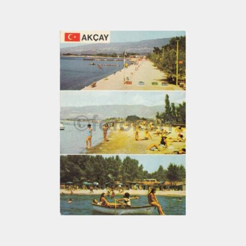 1970 Edremit Akçay 3 Görünüş Kartpostal