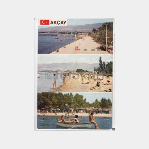 1978 Edremit Akçay 3 Görünüş Kartpostal