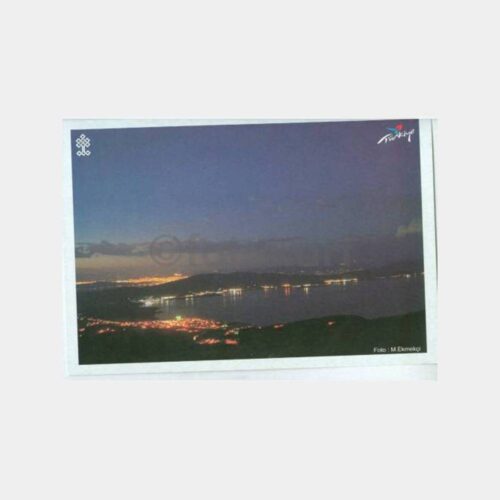 1980 Elazığ Konulu Gece Görünüş Kartpostal
