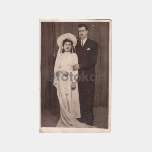 1960 Üsküdar Foto Ar Gelin Damat Fotoğraf