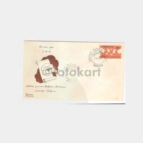 1958 Mektup Yazma Haftası FDC