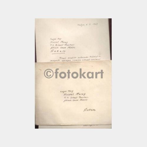 1947 T.C. Ziraat Bankası Genel Müdüre Mektup