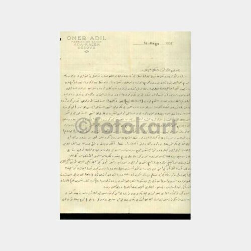 1935 Adakale Antetli Eski Türkçe 3 Adet Mektup - Görsel 2