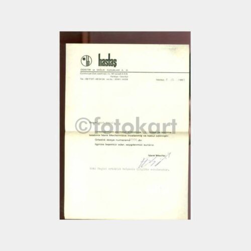 1969 Hastaş - Dr. Suphi Baykam İmzalı Kart Mektup - Görsel 2