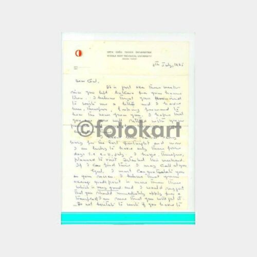 1965 ODTÜ Antetli Mektup