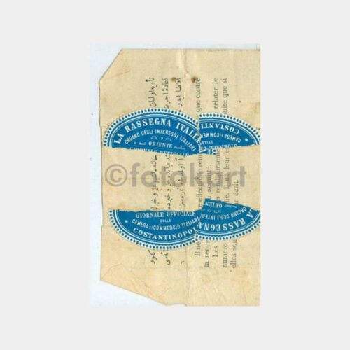 1909 Pera-Beyoğlu Telgraf Merkezi Alındı Makbuzu - Görsel 2