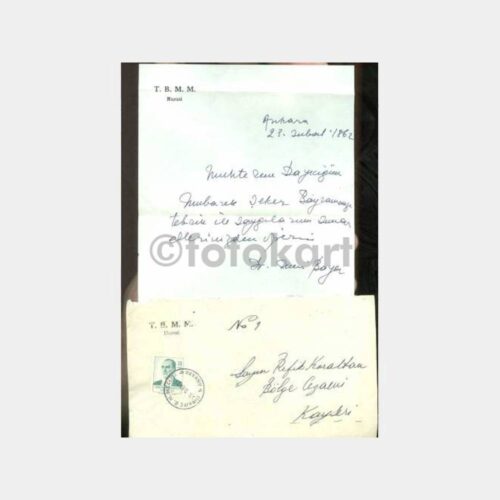 1963 Refik Koraltan Konulu Mektup