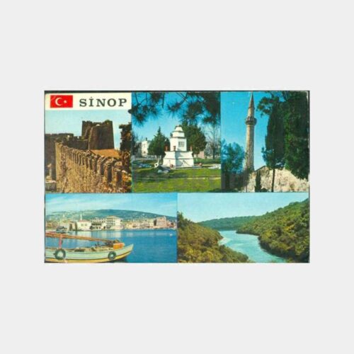 1980 Sinop Muhtelif Görünüş Kartpostal