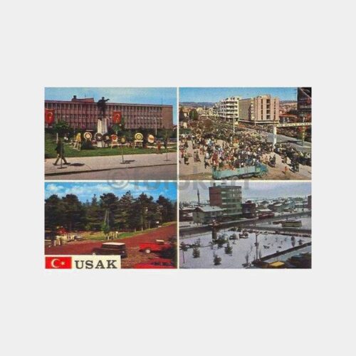 Uşak Şehirden 4 Görünüş Kartpostal