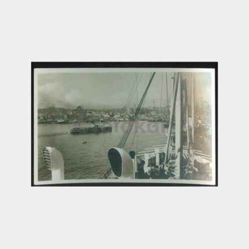 1833 İstanbul Liman - Vapurdan Görünüş Kartpostal