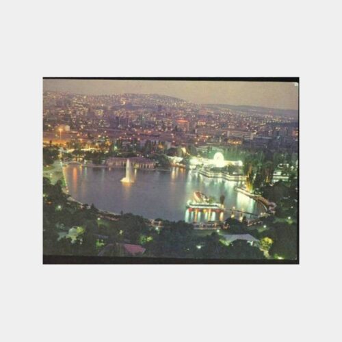 1970 Gençlik Parkı Gece Görünüş Kartpostal
