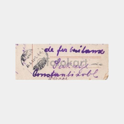 1921 Sirkeci Damgalı Bisikletli Kadın Kartpostal - Görsel 2