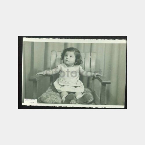 1955 İzmit -Foto Atmaca- Kız Çocuk Fotoğraf