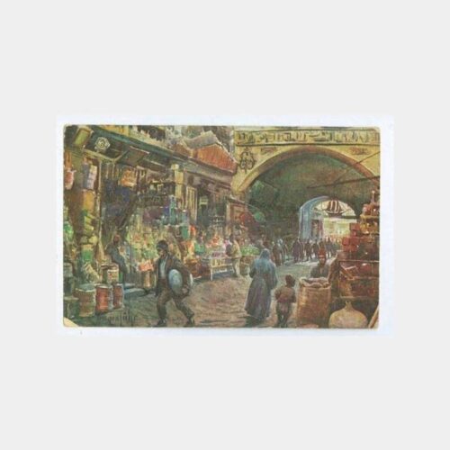 Meslekler Konulu Eski Kartpostal - Mısır Çarşısı