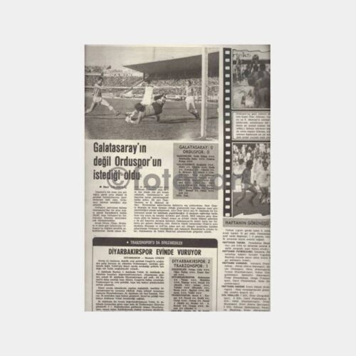 1978 Galatasaray-Orduspor Maç Yazısı