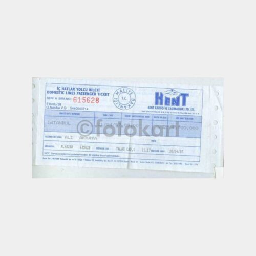 1997 Kent Turizm Otobüs Bileti