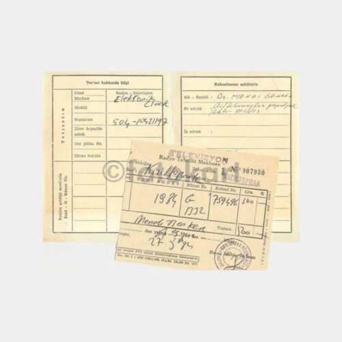 1984 Kızıltoprak PTT Radyo Ruhsatname