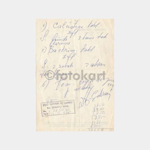 1978 Osmanbey Şişli Reçetesi - Görsel 2