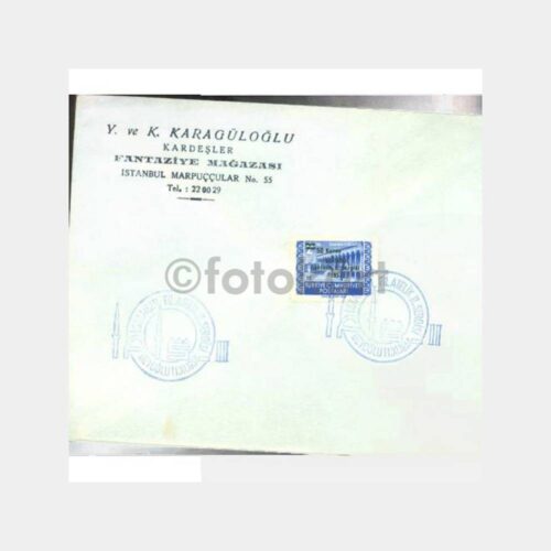 1957 İstanbul Filatelik 2.Sergi 11.11.1957 D5 FDC