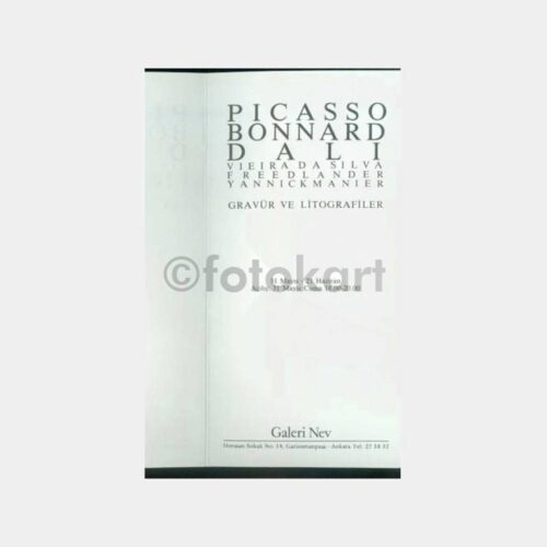 1985 Picasso Bonnard Dali Sergisi Davetiyesi