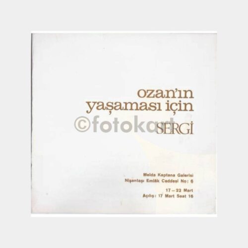 1981 Ozanın Yaşaması İçin - Sanat Sergi Davetiyesi
