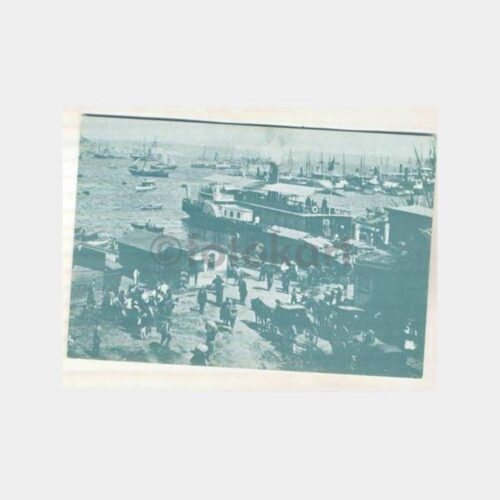 Eski İstanbul - Sirkeci İskele Reprodüksiyon Kartpostal