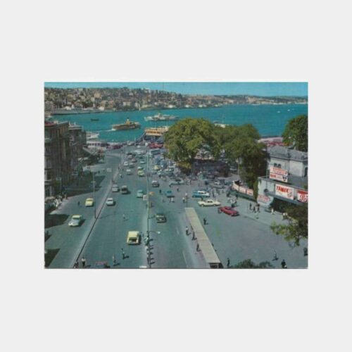 1963 Sirkeci Garı ve Vapurlar Görünüş Kartpostal