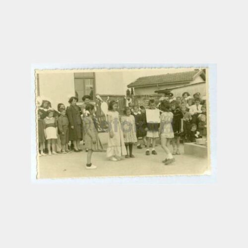 1940 Üsküdar Okul Tören Kutlama Fotoğraf