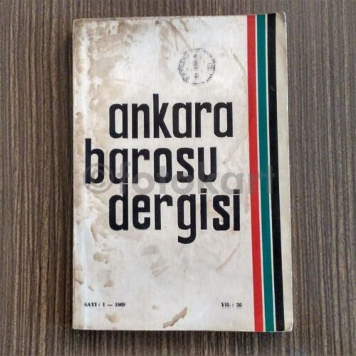Ankara Barosu Dergisi, 1969 Sayı 1
