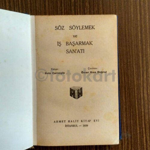 Söz Söylemek ve İş Başarmak Sanatı - Dale Carnegie, 1939 - Görsel 2