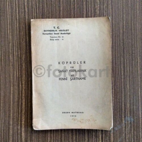 Köprüler ve Sanat Yapıtlarına ait Fenni Şartname, 1954