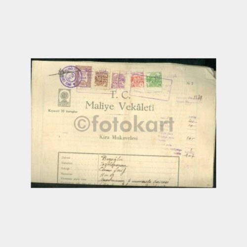1934 Beyoğlu Tozkoparan - Kira Kontratı Sözleşme