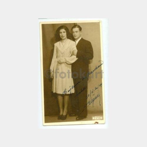 1944 Beyoğlu -Foto Rekor- Nişanlı Gençler Fotoğraf