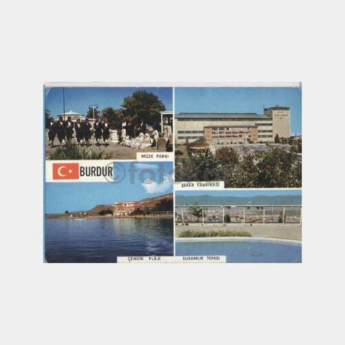 Burdur 4 Değişik Görünüş Kartpostal