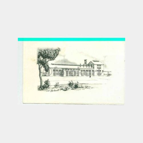 1954 Burdur Şeker Fabrikası Temel Atma Tören Davetiye