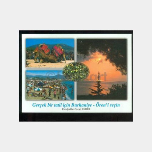 2005 Burhaniye Ören Damgalı Kartpostal