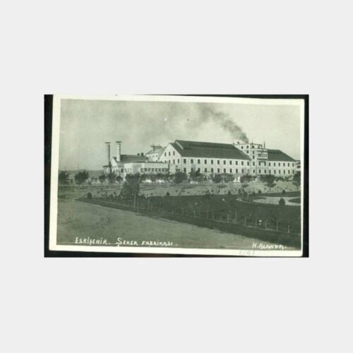 1935 Eskişehir Şeker Fabrikası Kartpostal