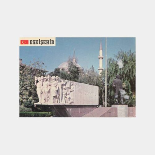 1992 Eskişehir Atatürk Anıtı Görünüş Kartpostal