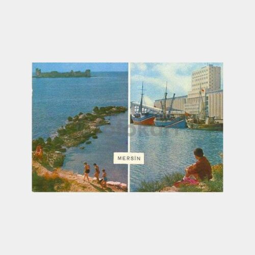 1965 Mersin Silo Damgalı Kartpostal