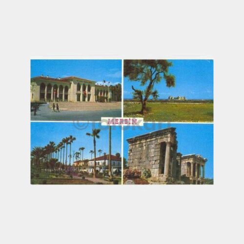 1968 Mersin 4 Görünüm Kartpostal