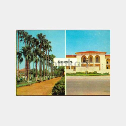 1967 Mersin 2 Görünüş Kartpostal