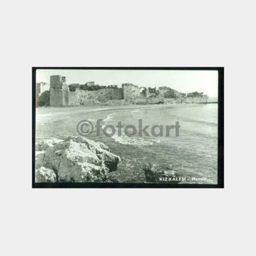 1960 Mersin Kızkalesi Görünüş Fotokart