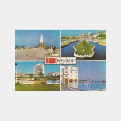 1970 Mersin 4 Muhtelif Görünüş Kartpostal