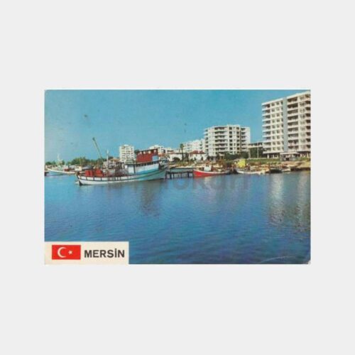 1980 Mersin Sahilde Görünüş Kartpostal